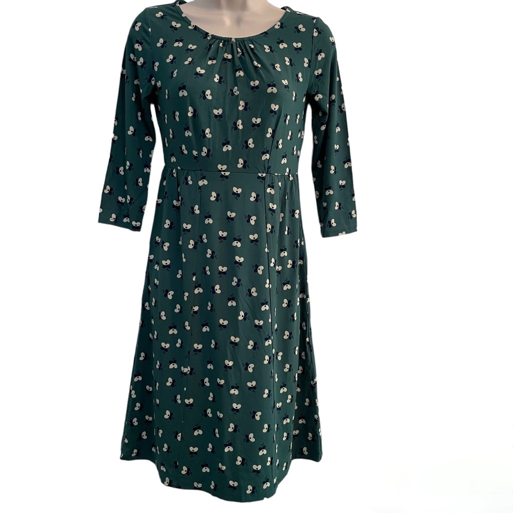 Boden Pimlico Pine Mini Pansy Dress WH392 Green US 2P